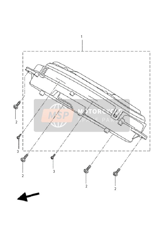 16PH35104000, Geschwindigkeitsmesser, Yamaha, 0